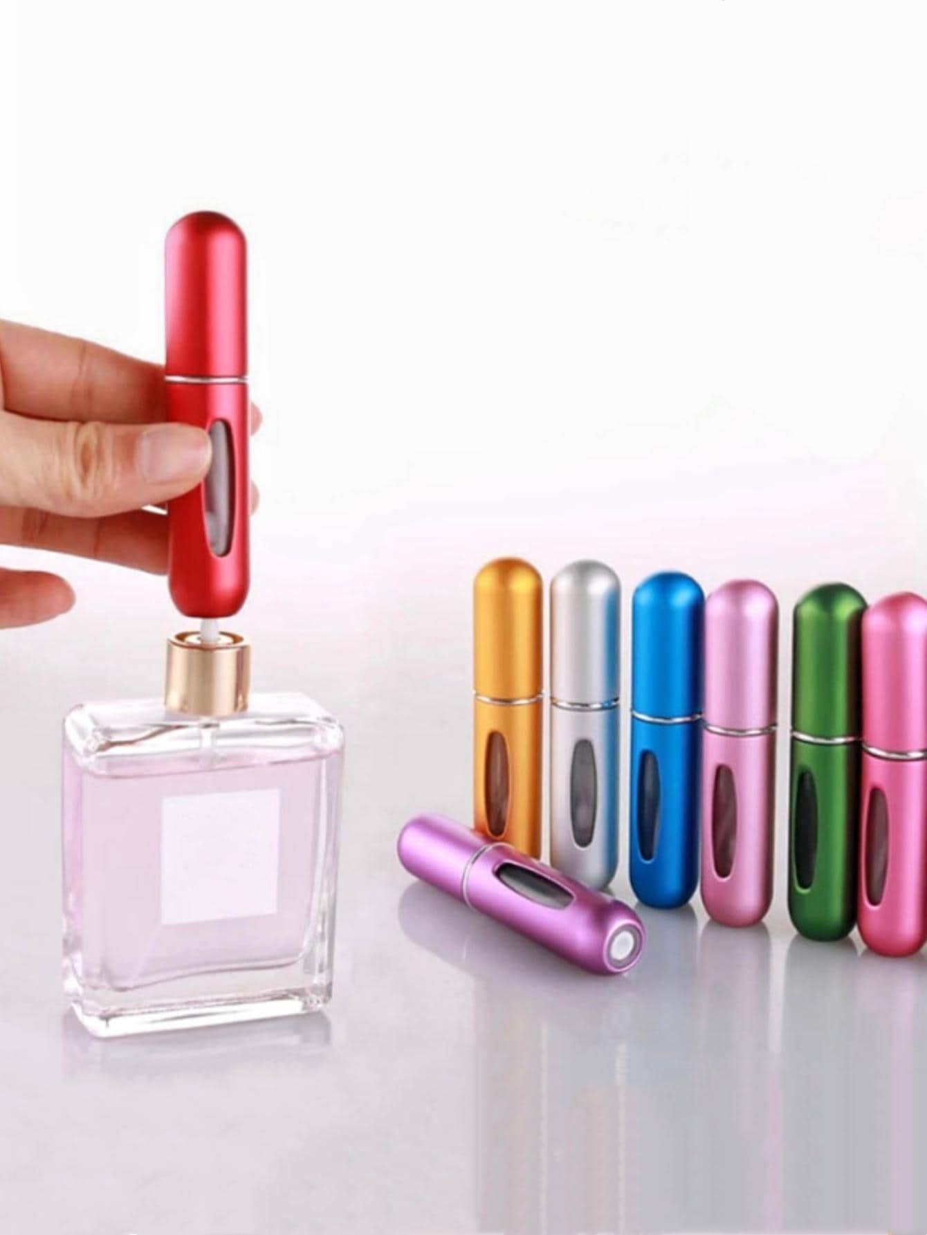 1pc Portable 5ml Pp Perfume Refillable Bottle(random Color), Modern Reusable Travel Fragrance Atomizer