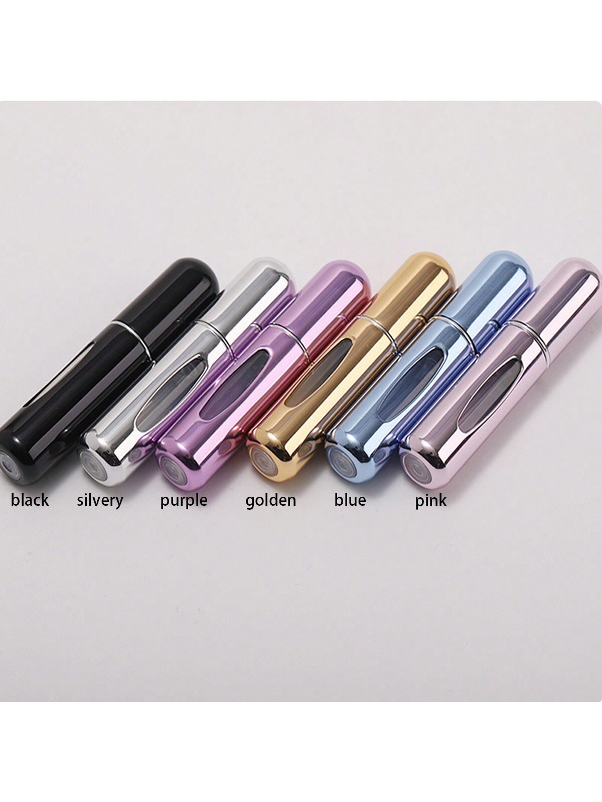 1pc Portable Silver 5ml Pp Perfume Refillable Bottle, Modern Reusable Travel Perfume Atomizer