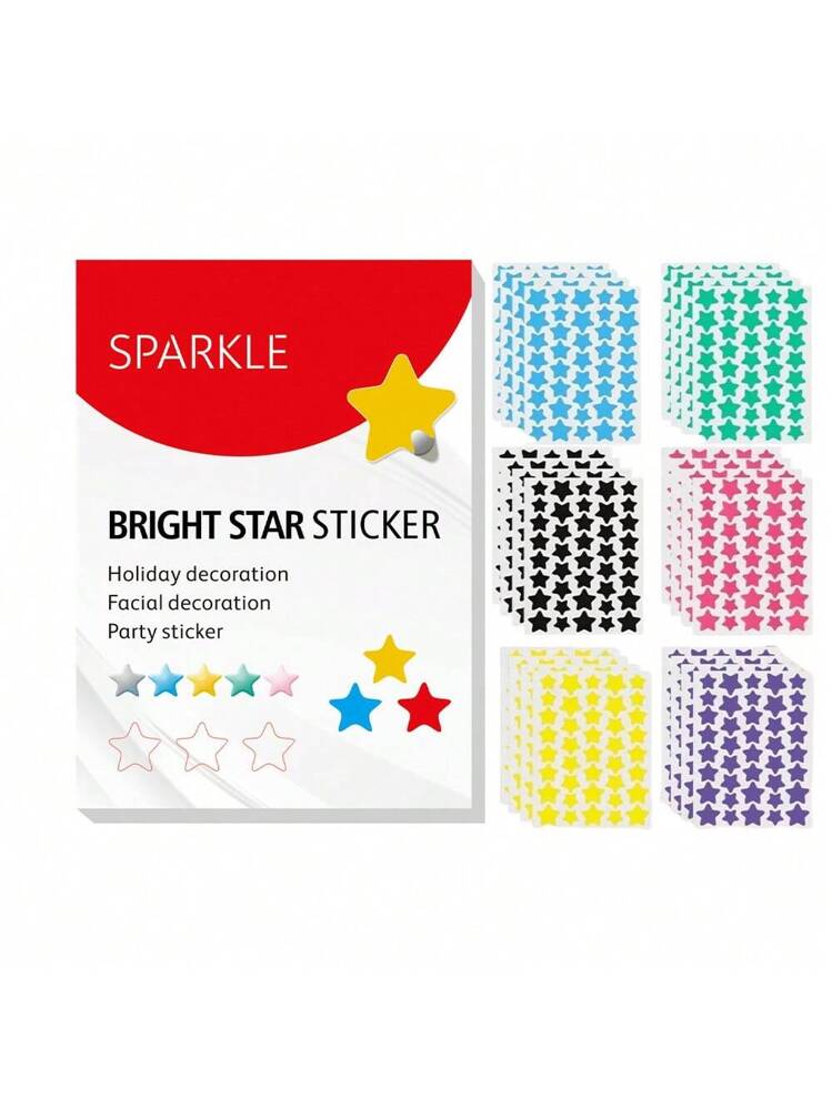 240pcs/480pcs/400pcs/800pcs Cute Star Stickers, Mood & Beautiful Stickers, Small Waterproof & Sweatproof Stickers For Party, Halloween, Gathering Decoration (For Decoration Use Only, Not Cosmetics)