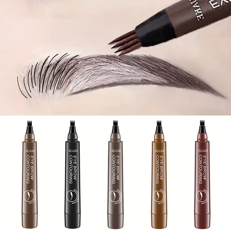 Eyebrow Tattoo Pen, Waterproof Long Lasting Microblading Eyebrow Pencil With A Micro-Fork Tip Applicator, Creates Natural Eyebrow Makeup, Draw Clear Eyebrows, Gifts For Women