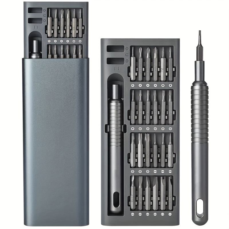 25-in-1 Precision Screwdriver Set, Multi-Function Repair Tools for Mobile Phone & Tablet Disassembly, Durable Plastic, Uncharged - with Various Screw Heads
